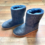 UGG Navy Short Boots- Size 8