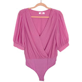 Buddy Love Lilac Surplice Bodysuit- Size S (see notes)