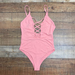 Dippin' Daisy's Peach Plunge Criss Cross One Piece-Size S (see notes, sold out online)