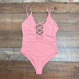 Dippin' Daisy's Peach Plunge Criss Cross One Piece-Size S (see notes, sold out online)