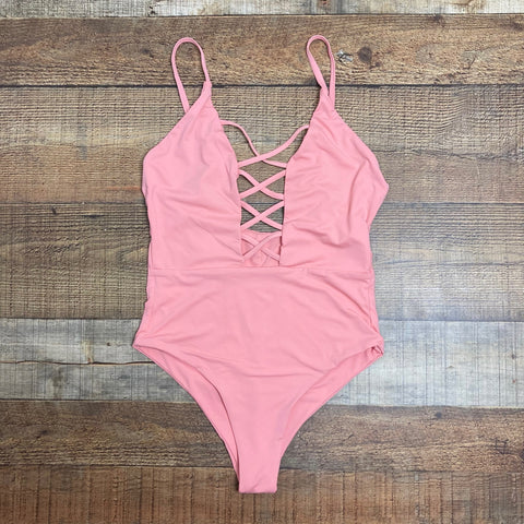 Dippin' Daisy's Peach Plunge Criss Cross One Piece-Size S (see notes, sold out online)