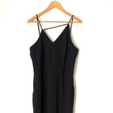 Maggy London Black V Neck Strappy Back Jumpsuit- Size 14