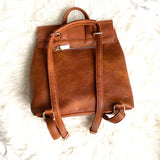 Moda Luxe Genuine Suede and Faux Leather Backpack (like new condition. Sold out online)