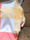 Palms Away Checkered Belted One Piece- Size S (sold out online, see notes)