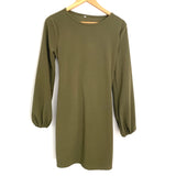 No Brand Olive Dress with Back Tie- Size S