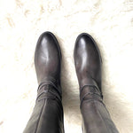 Vince Camuto Black Buckle Wide Calf Knee High Boots- Size 9 (see notes)