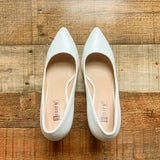 DIDIFU- White Stiletto Heels- Size 7 (see notes)