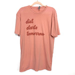 Next Level Apparel Mauve "Diet Starts Tomorrow" T-Shirt- Size L