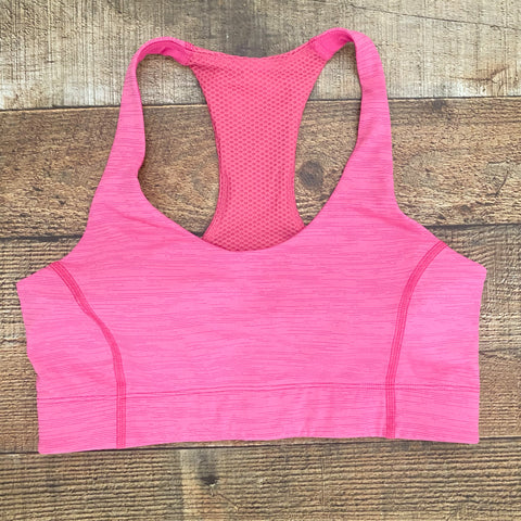 Outdoor Voices Heathered Pink Padded Sports Bra- Size S