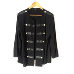 Misook Black Gold Button Detail Jacket- Size L
