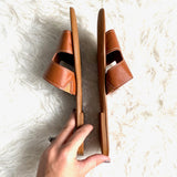 Arizona Brown Slide On Sandal- Size 11