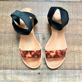 Dolce Vita Black Ankle Strap Tortoise Strap Sandals- Size 9