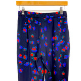 Topshop Black with Coral/Blue/Green Designs Pants- Size 2 (Inseam 24.5”)