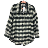 The Drop Grey Plaid @spreadfashion Oversized Shirt Jacket NWT- Size L