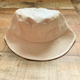 J.ING Cream Vegan Leather Bucket Hat NWT