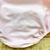 Sal & Pimenta Pink Bunny Floppy Ear Swimsuit- Size 18M (see notes)