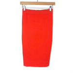 Vici Orange Fitted Pencil Skirt- Size M