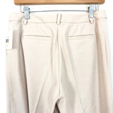 Ellen Tracy Front Pleat Pants in Parchment NWT- Size 4
