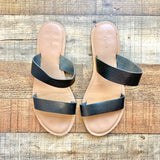 Old Navy Black Two Band Slide Sandals - Size 9