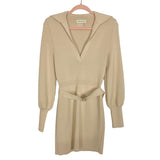 NICHOLAS Cream Knit Belted Dress- Size XS (see notes)