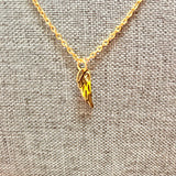 No Brand Gold Angel Wing Charm Necklace