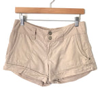 Sanctuary Khaki Cuffed Shorts- Size 25