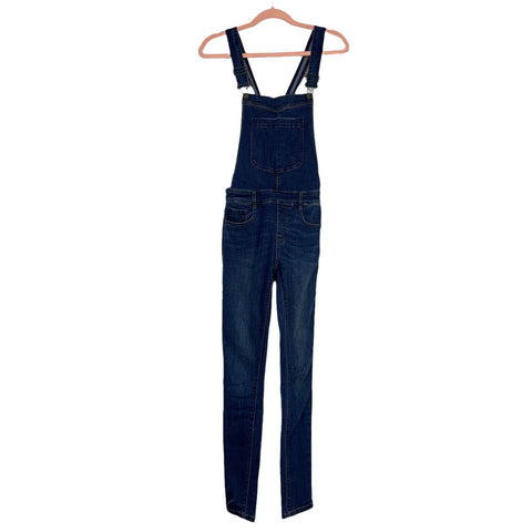 Kendall & Kylie Denim Skinny Leg Overalls- Size 24