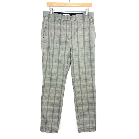 H&M Black and White Plaid Trousers- Size 10 (Inseam 27”)