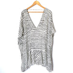 VIX Paula Hermanny Striped V Neck Cover Up- Size M