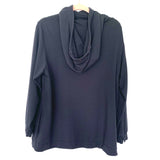 Cuyana Black Cowl Neck Hooded Sweatshirt- Size M (see notes)