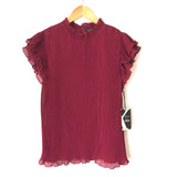 Gibson Burgundy Cap Sleeve Top NWT- Size XS