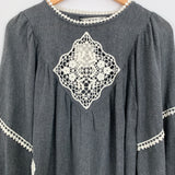 Zara Basic Embroidered Blouse NWT- Size S