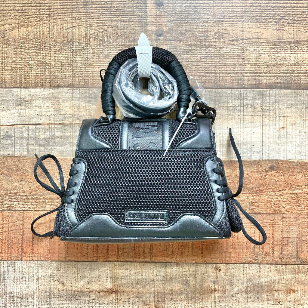 Steve Madden Black Handbag with Crossbody Strap NWT – The Saved Collection