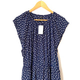 J Crew Navy Floral Midi Dress NWT- Size XL
