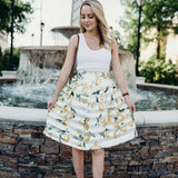 The Moon Lemon Print Skirt- Size XS