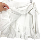 Aerie White Wrap Ruffle Mini Skirt- Size XL (sold out online)