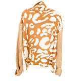 AndTheWhy Cream and Animal Print Sweater NWT- Size S/M