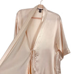 Victoria's Secret Light Pink Satin Belted Wrap Robe- Size XS/S (we have matching shorts, see notes)