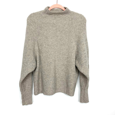 Express Tan Mock Neck Sweater- Size S