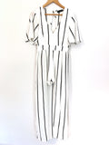 Crystal Doll Striped Maxi Romper- Size 3