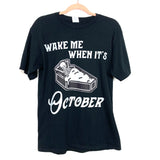 Port & Company Black "Wake Me When It's October" T-Shirt- Size M