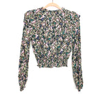 Wild Fable Black Floral Print Top- Size S