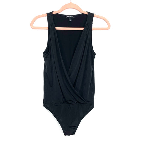 Express Black Sleeveless Thong Bodysuit- Size XS