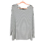 Julie Billiart White/Black Striped Top- Size S