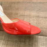 Jimmy Choo Red Slingback Heels- Size 39.5 (See Notes)