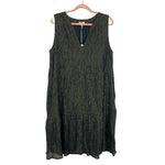 Dylan Grey/Gold Striped Sleeveless Dress NWT- Size XL
