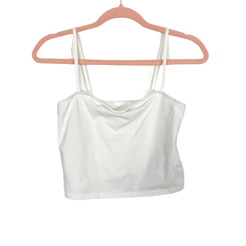 Abercrombie & Fitch White Cropped Cami- Size S