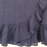 Beau Tissu Ruffle Dot Faux Wrap Skirt- Size S (see notes)