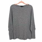 Gibson Look Grey Heathered Waffle Knit Like Sweater NWT- Size M