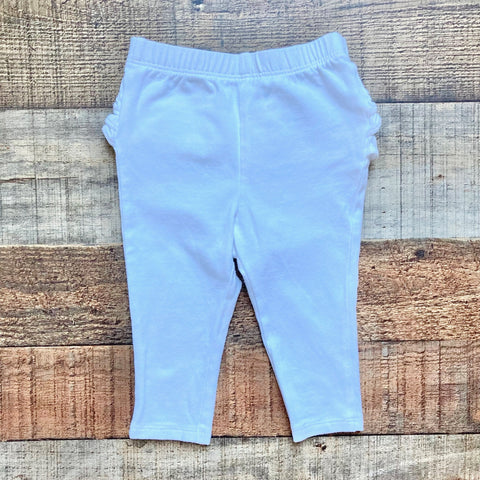 Old Navy White Ruffle Butt Pants- Size 6-12M